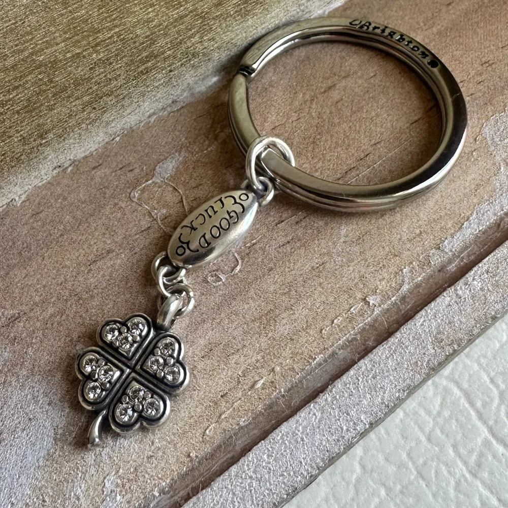 Brighton Good Luck 4 leaf clover key fob